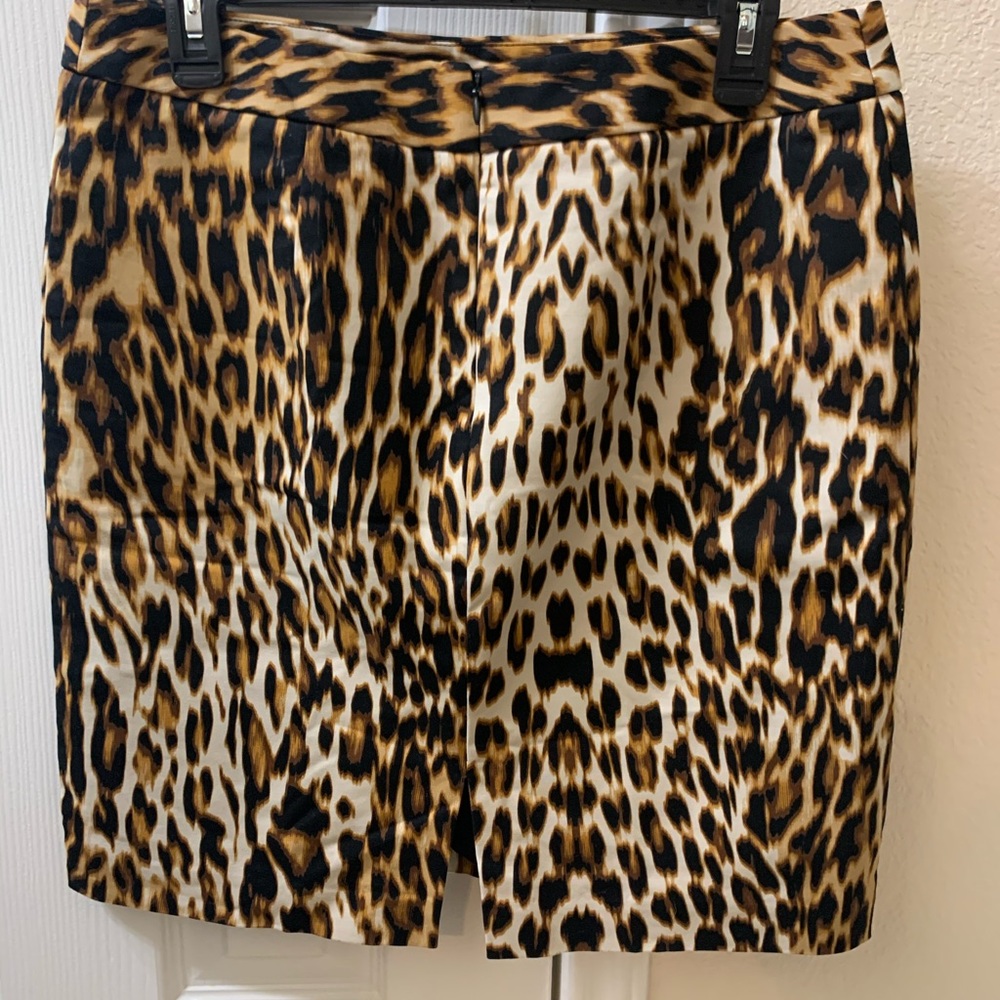 Worthington black cheetah animal print skirt 8 - Picture 2 of 3